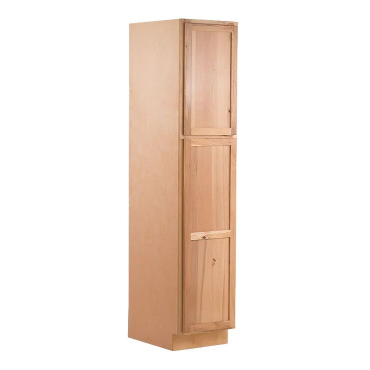 Tall Boy Pantry Cabinet 18" W x 84" H x 24" D Left Hand - Raw Hickory