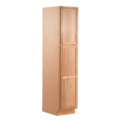 Tall Boy Pantry Cabinet 18" W x 96" H x 24" D Right Hand - Raw Hickory