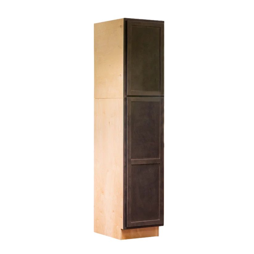 Tall Boy Pantry Cabinet 18" W x 96" H x 24" D Right Hand - Espresso Stain