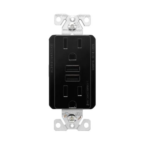 Eaton USB-A Charger With Duplex Receptacle 15A/120V