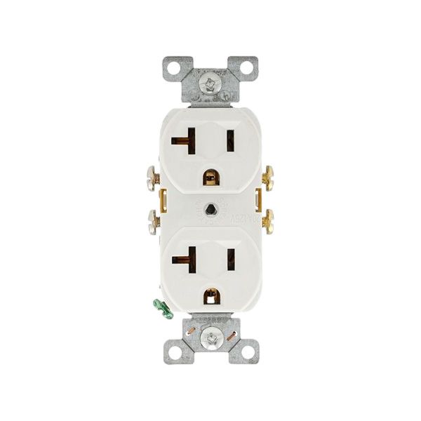 10PCS Eaton CR20W Recp Duplex 20A 125V 2P3W Str Swire WH