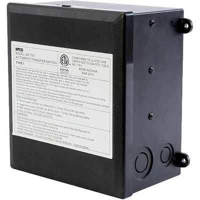 WFCO T57 50 Amp Transfer Switch, Black