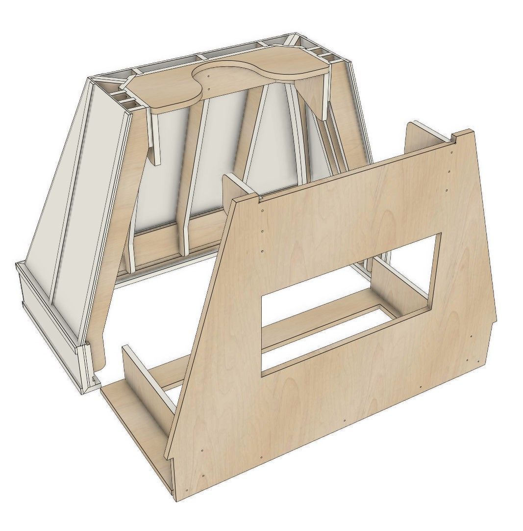 Range Hood Compound Angled Step
