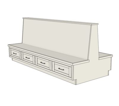Dual Booth Bench