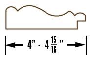 4&quot; - 4 15/16&quot;