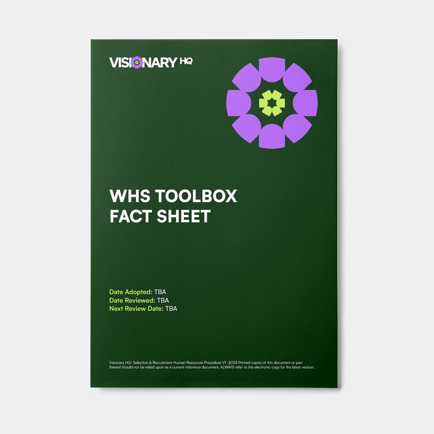 WHS Toolbox Fact Sheets