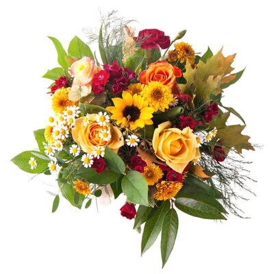 Μπουκέτο με Πολύχρωμα Λουλούδια Εποχής