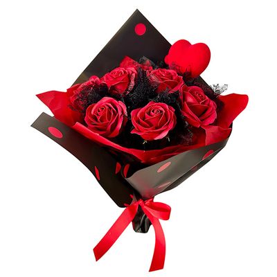 Μπουκέτο 10 Κόκκινα Soap Roses