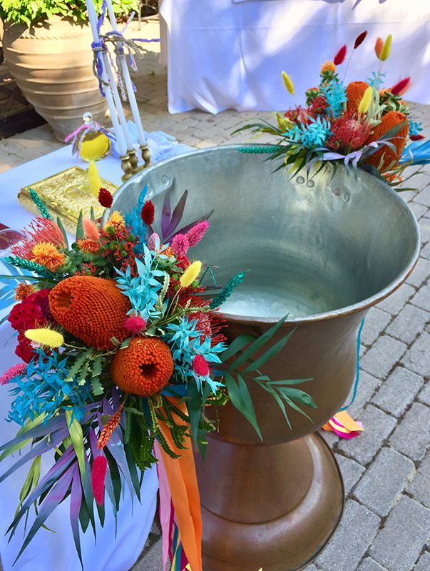 A Colourful Christening