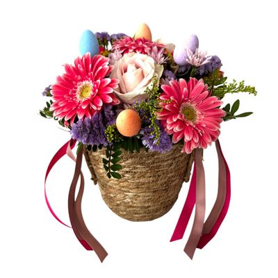 Καλάθι με Πασχαλινή Διακόσμηση