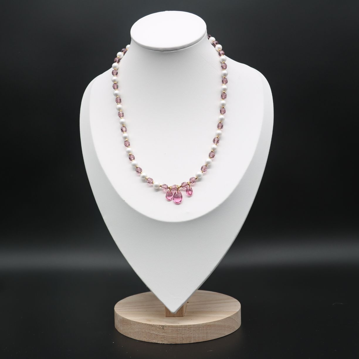 Collier Perlen &amp; Swarovski-Kristalle