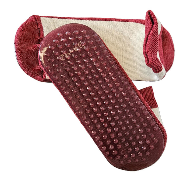 Anti-Rutsch-Socken, bordeaux, Gr. 39-42