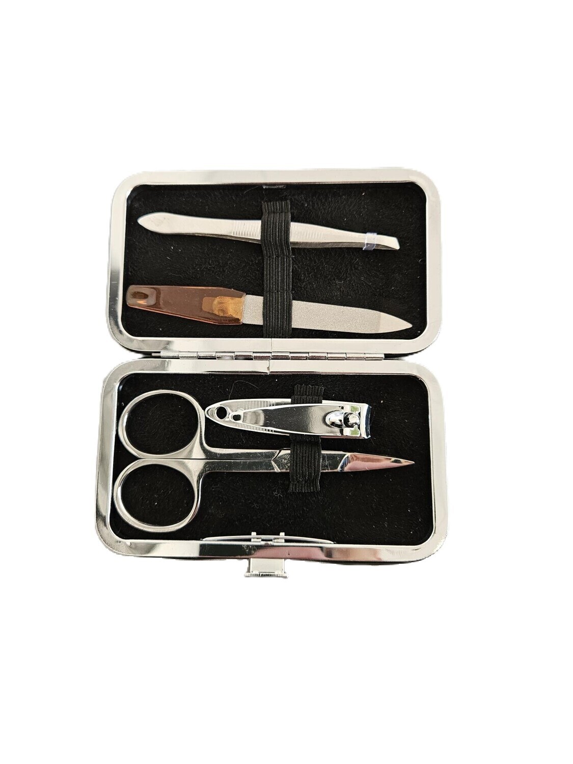 Nagelpflegeset / Nagelset / Reise / schwarzes Etui  / 4teilig