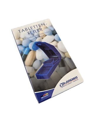 Tablettenteiler in 2 Varanten / grün oder blau