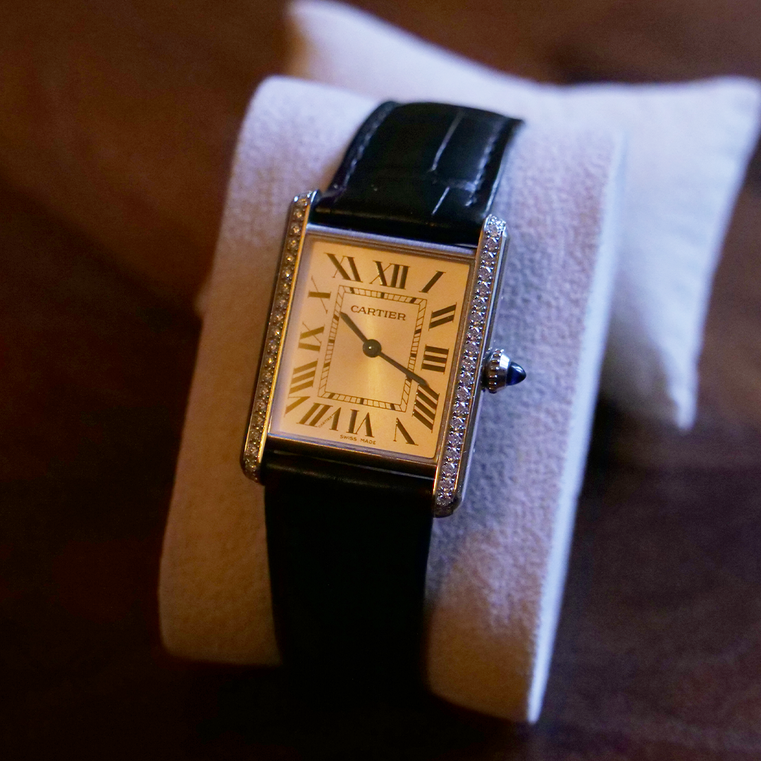 Cartier Tank solo sertie de 42 diamants 2023