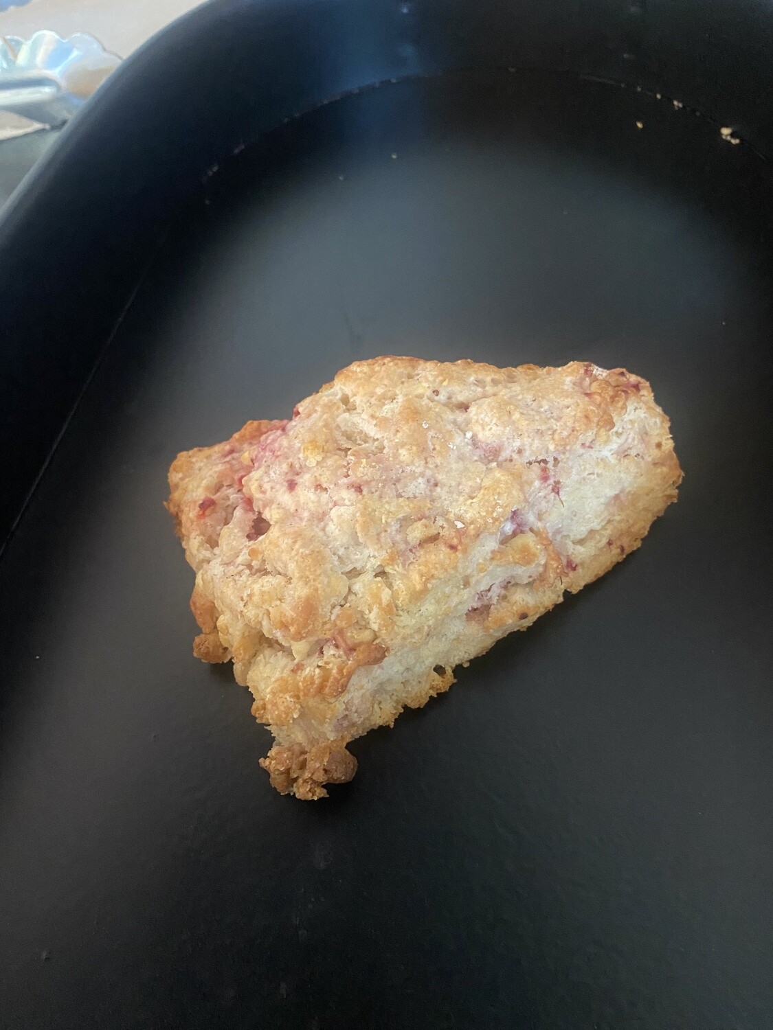 White Chocolate Strawberry Scone