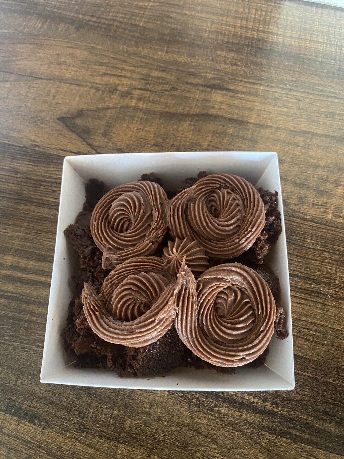 Deconstructed Chocolate Cake with Chocolate Buttercream- Individual size