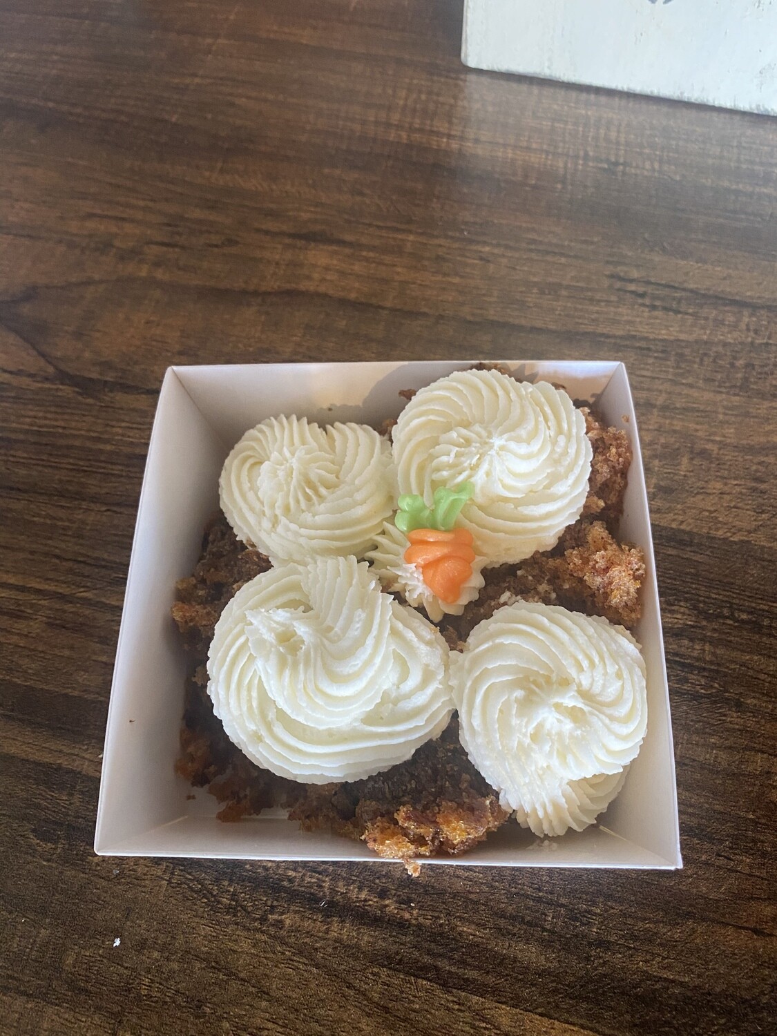 Deconstructed Carrot Cake with Cream Cheese Icing - Individual size