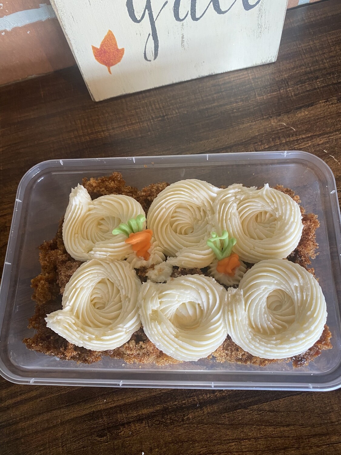 Deconstructed Carrot Cake with Cream Cheese Icing - Family size