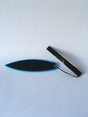 Vinger surfboard voor in de auto