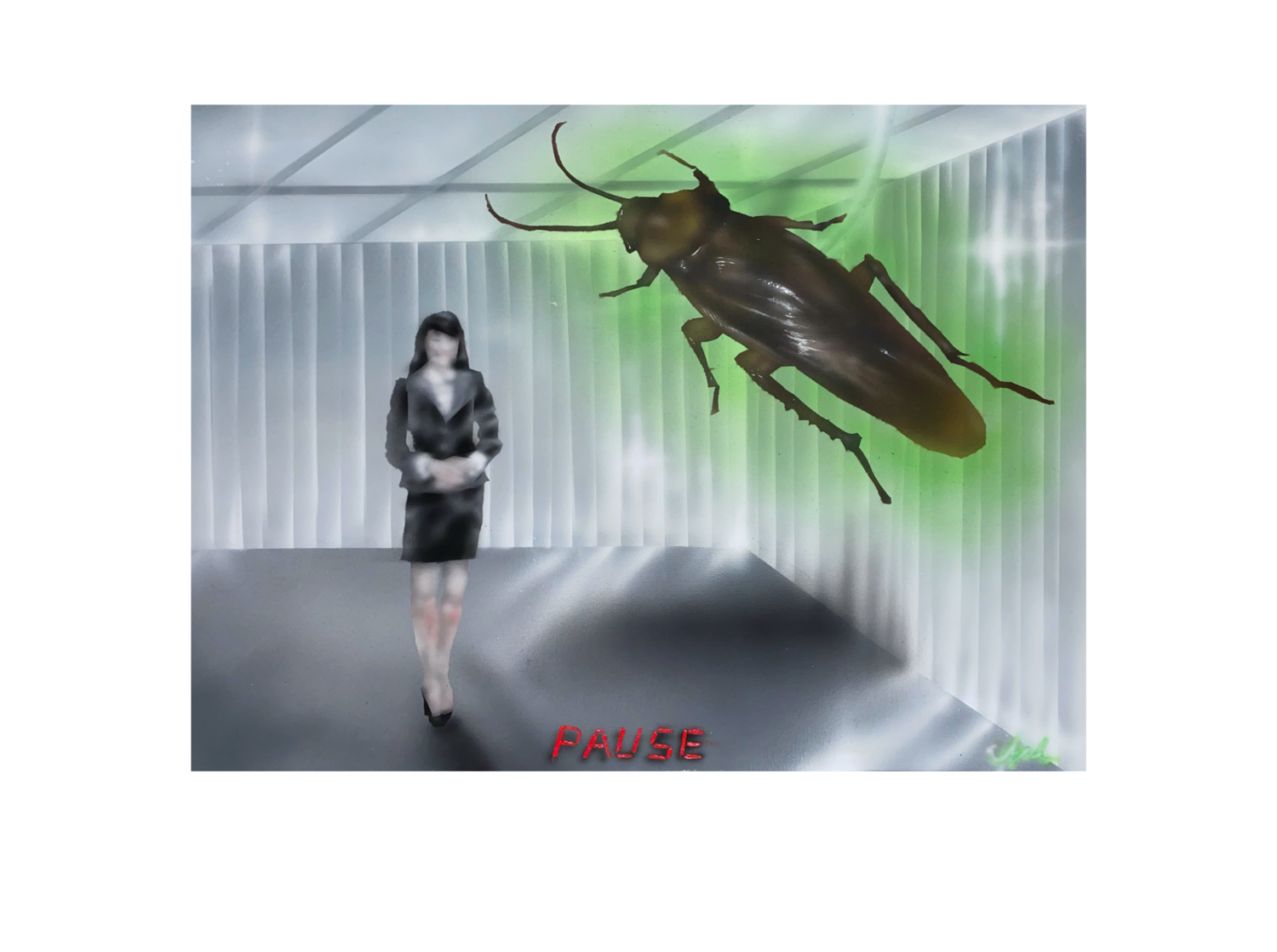 me when bureaucracy 2024, original painting