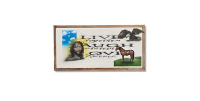 Live Laugh Love, original painting, 2024