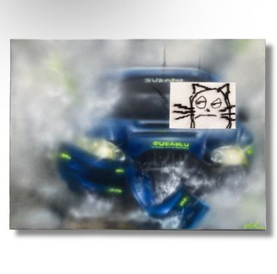 crash, original painting, 2024