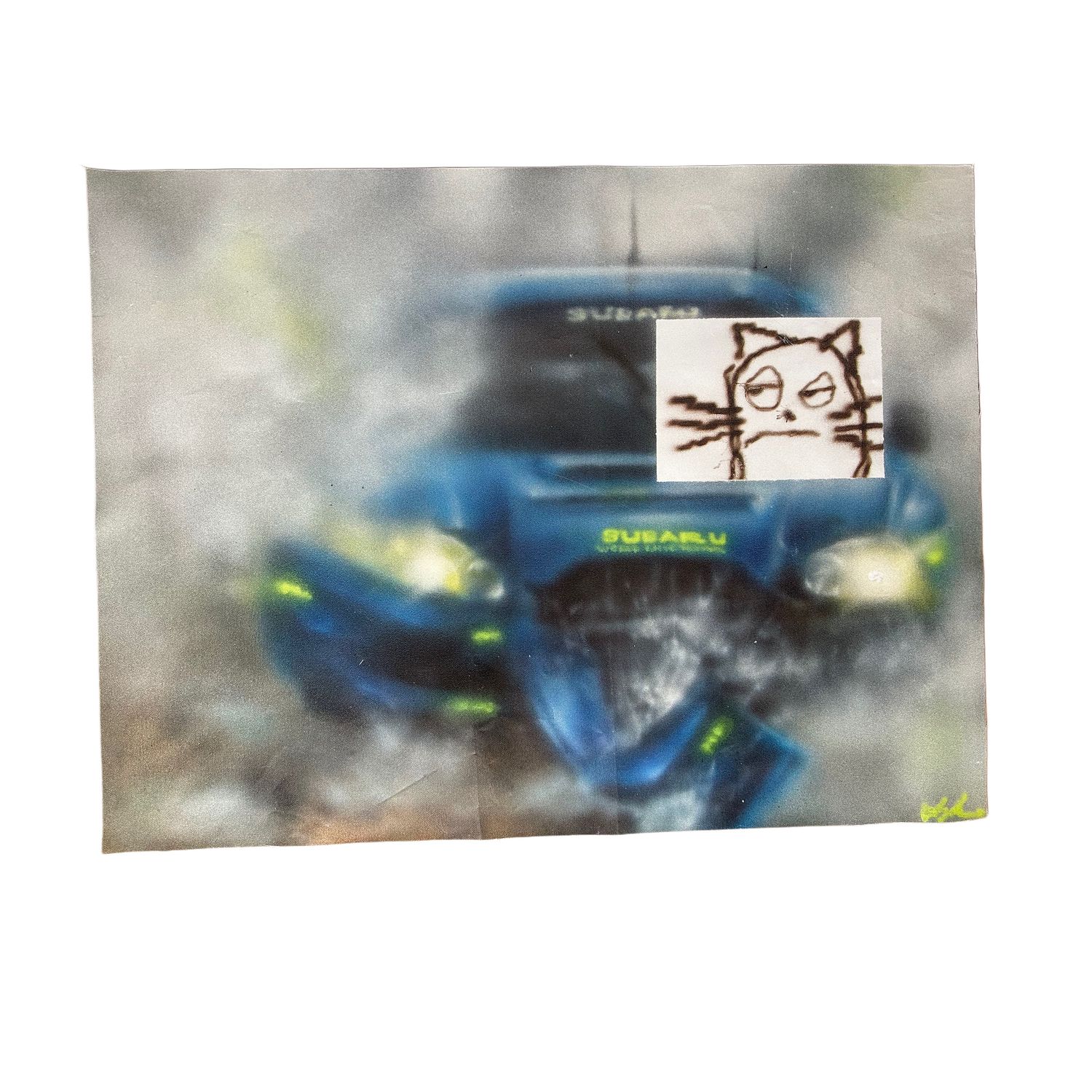 crash, UV print on PVC banner