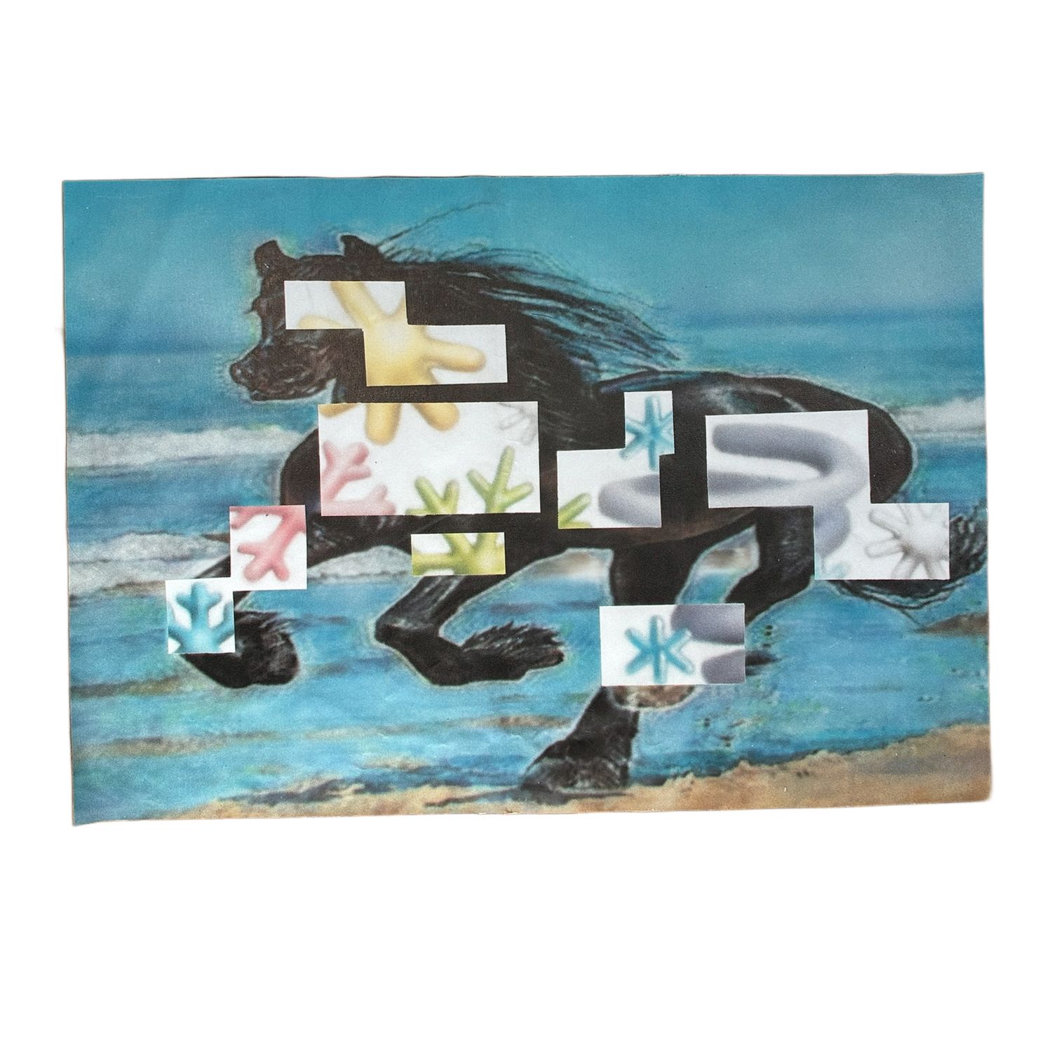 ketamine horse, UV print on PVC banner
