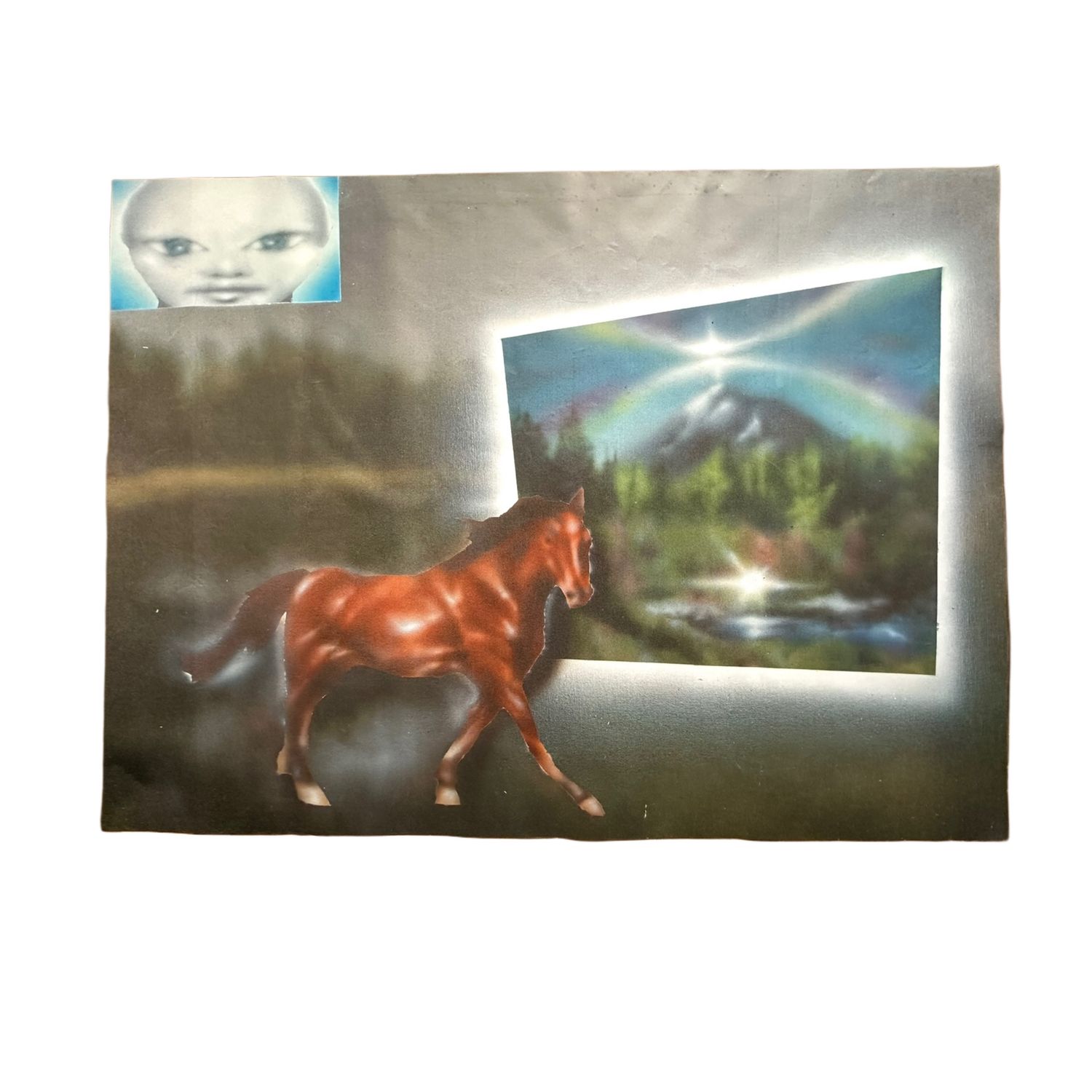 you&#39;re a dream that was born into a world that is also a dream,  UV print on PVC banner