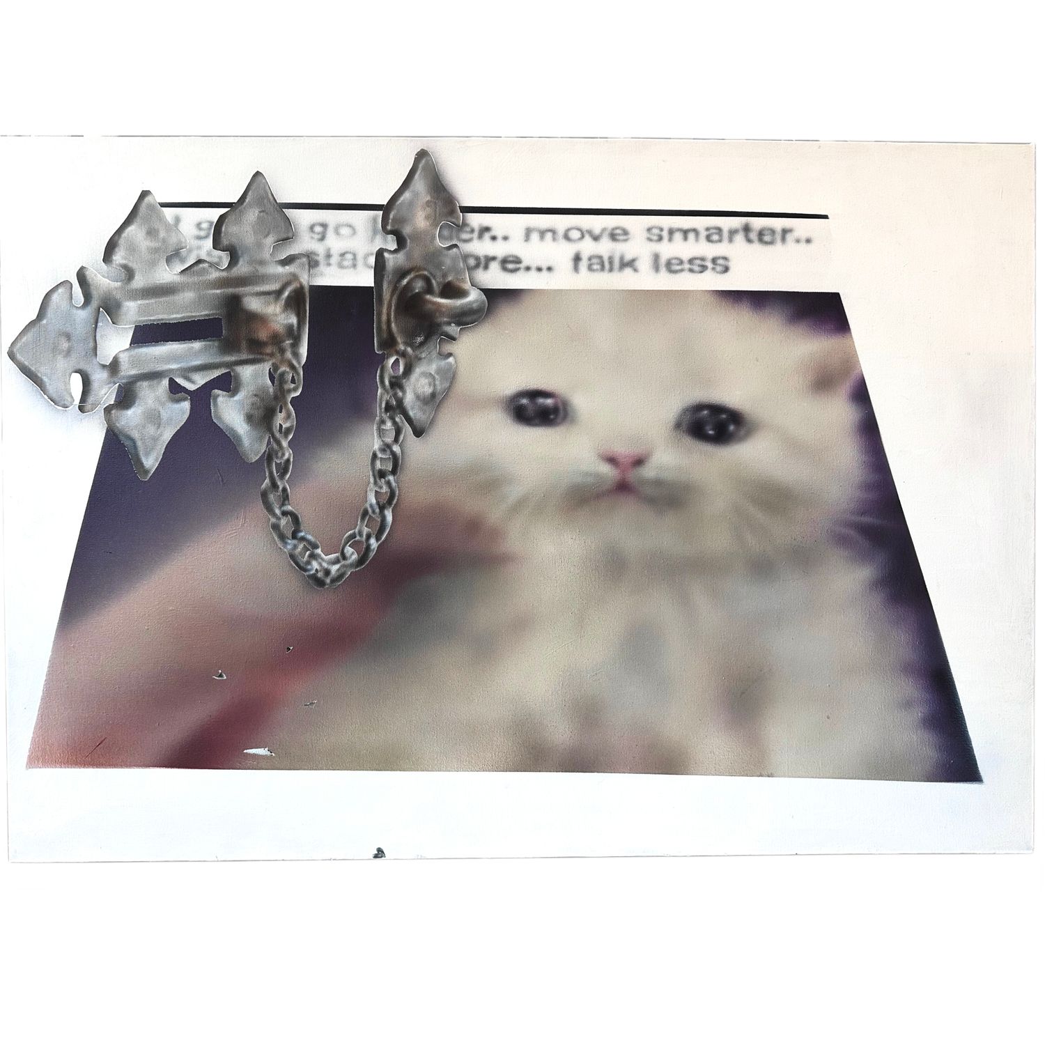 a sad painting about productivity, original painting, 2026