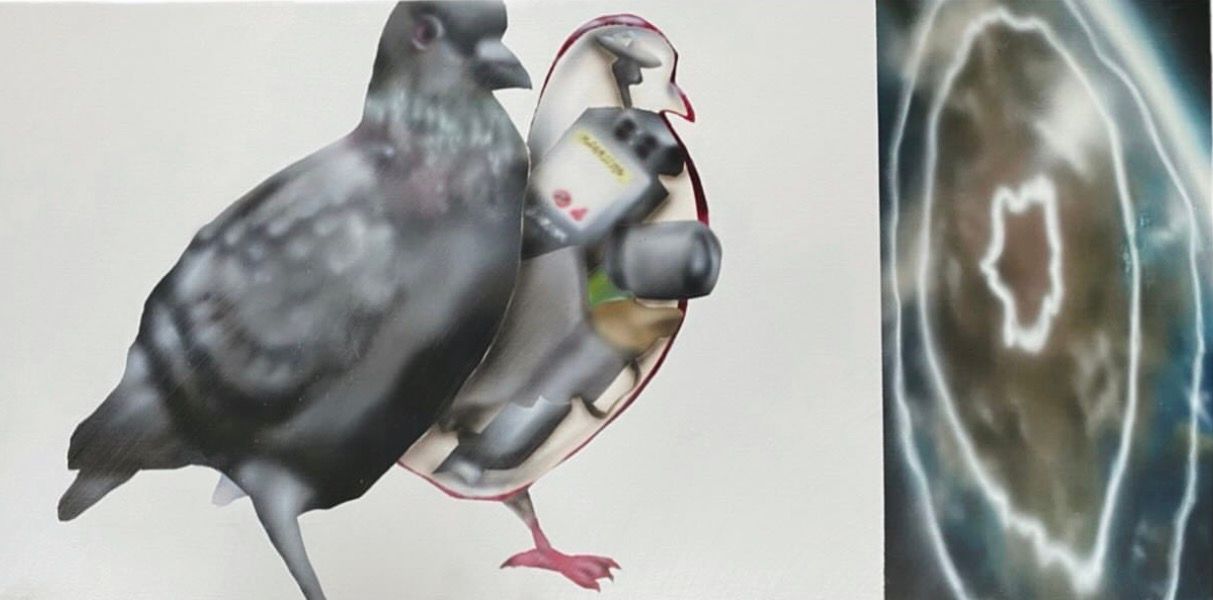a body without organs, original painting, 2024