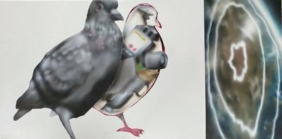 a body without organs, original painting, 2024