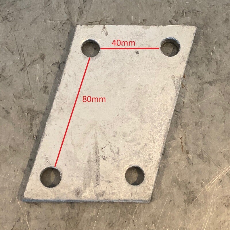 80mm 4 hole angle plate