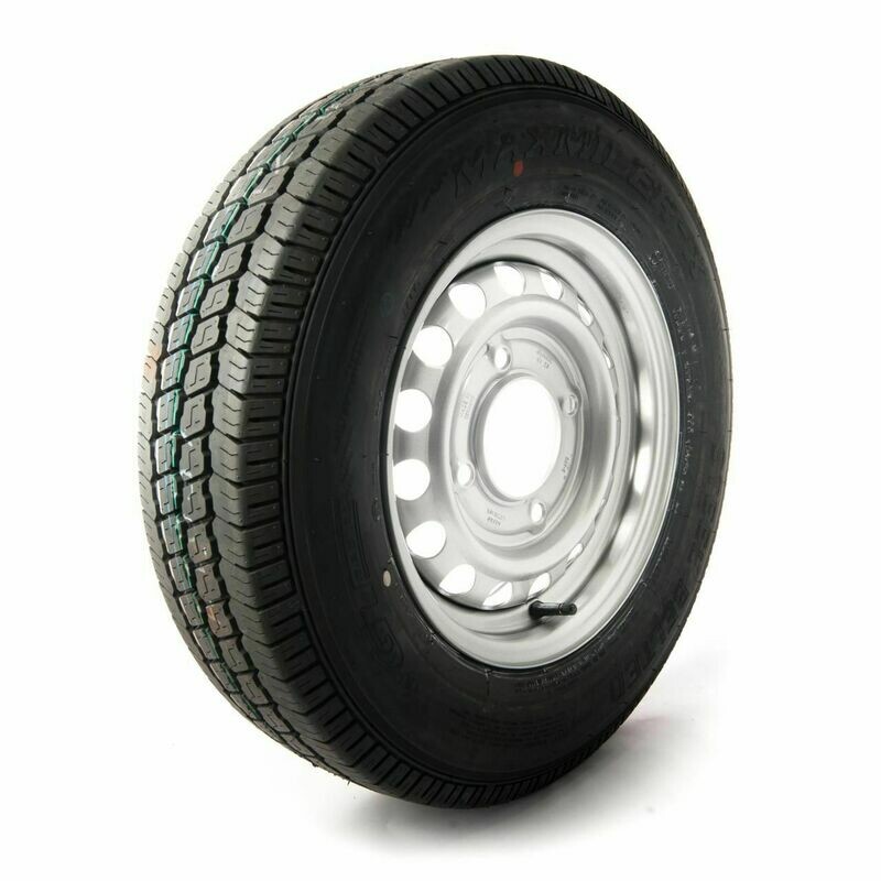165 R 13 8ply (4 x 5.5 inch pcd) trailer wheel and tyre