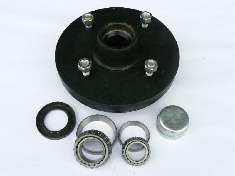 Peak 8 inch hub 4 stud 5.5 inch hub and bearings