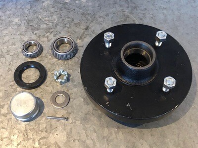 4 stud 5.5 inch hub and bearings