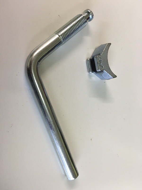 Knott coupling jockey wheel handle and pad