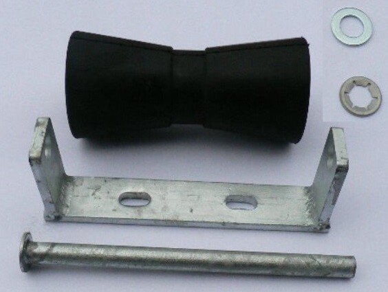 195mm keel roller with U bracket and 16mm pin