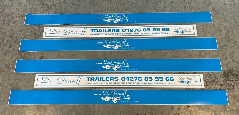 Trailer front stickers kit (Blue)
