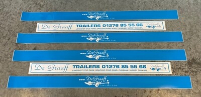 Trailer front stickers kit (Blue)
