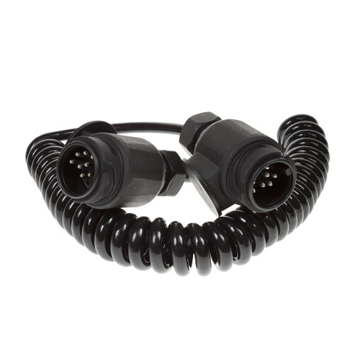 8 Pin 2.5m 2×8 Pin Plugs &amp; 8 Core Curly Connecting Lead