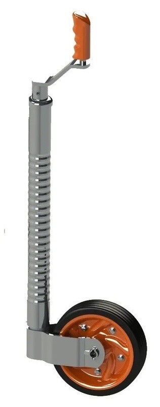 48mm heavy duty ribbed jockey wheel low profile tyre