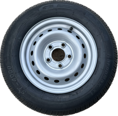 155 R 13 (5 x 112mm pcd) trailer wheel and tyre