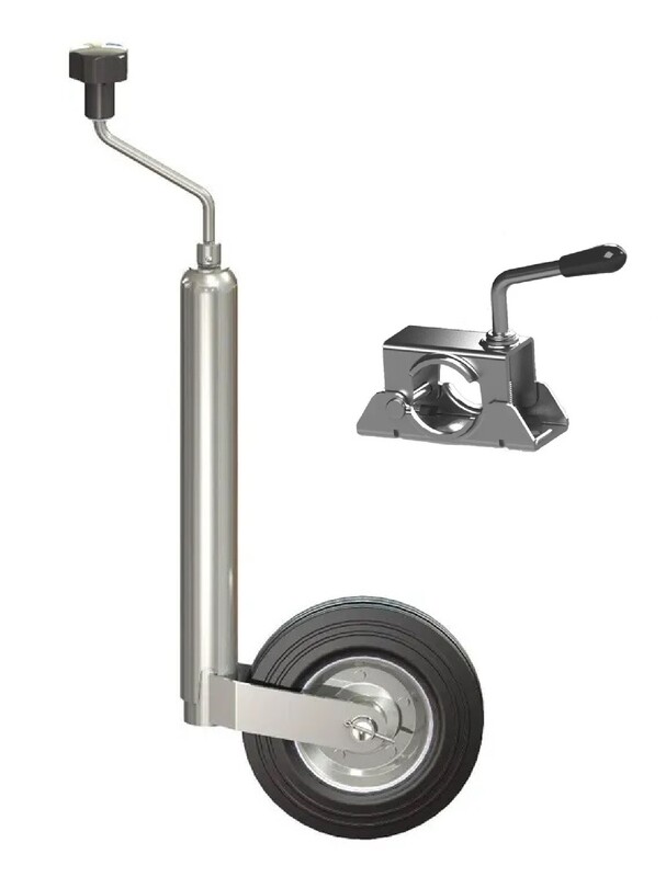 48mm medium duty jockey wheel with clamp