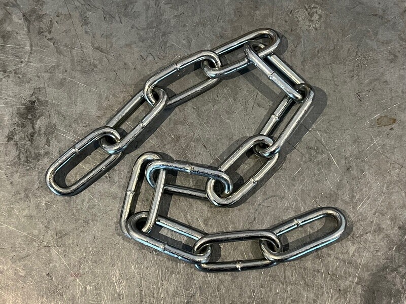6mm x 42mm Zinc Plated Straight Link Chain