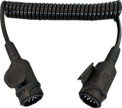 Deluxe 8 Pin 2.5m 2×8 Pin Plugs &amp; 8 Core Curly Connecting Lead