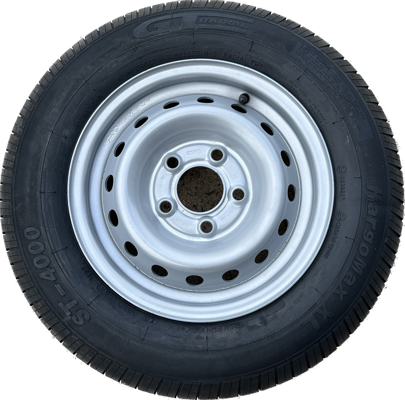 155 R 13 (5 x 112mm pcd) trailer wheel and tyre