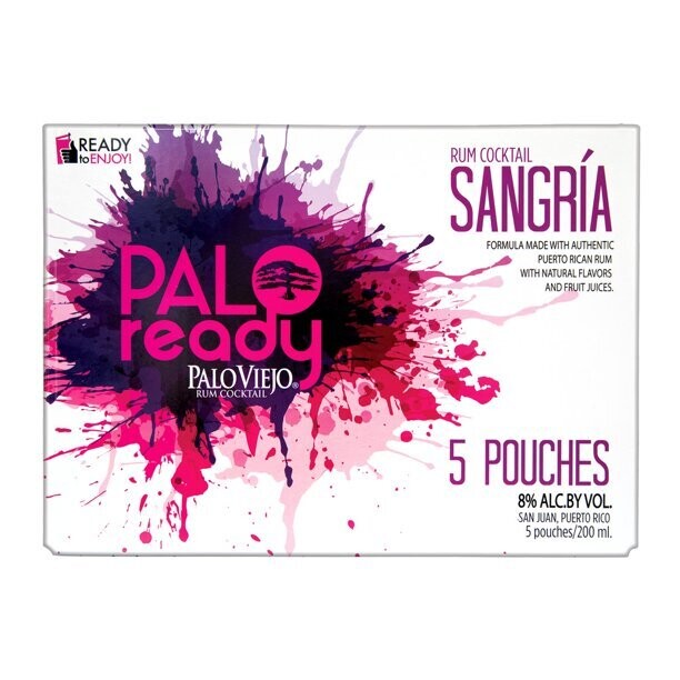 Palo Ready Sangria caja de 5 Unidades + Shipping Incluido