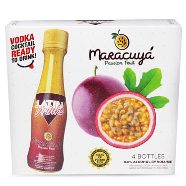 2 x LATIN DRINKS MARACUYA  (PARCHA) 4PK 6.8 OZ
 caja de 4 Unidades + Shipping Incluido